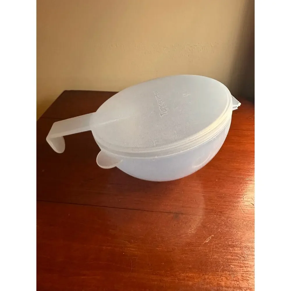 Tupperware Forget Me not Oniion Holder Blue Green Set of 2 Fruit Vintage Lot